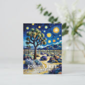 Benutzerdefinierter Joshua Tree Van Gogh Sternenna Postkarte (Stehend Vorderseite)