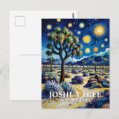 Benutzerdefinierter Joshua Tree Van Gogh Sternenna Postkarte (Vorne/Hinten)