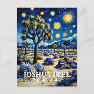 Benutzerdefinierter Joshua Tree Van Gogh Sternenna Postkarte
