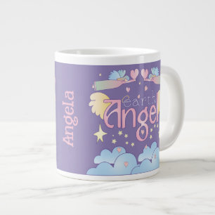 Benutzerdefinierter Jumbo-Erdenengel-Becher – Past Jumbo-Tasse