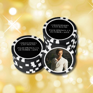 Benutzerdefinierter Junggesellen-Foto-Golfmarker  Pokerchips