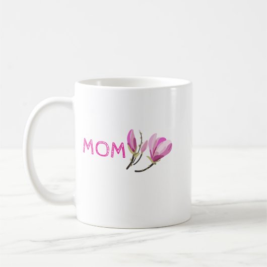 Benutzerdefinierter Kaffee-Geburtsblumen-Becher | Kaffeetasse (Links)