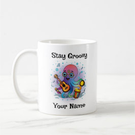 Benutzerdefinierter Kaffeebecher | Retro-Oktopus | Kaffeetasse