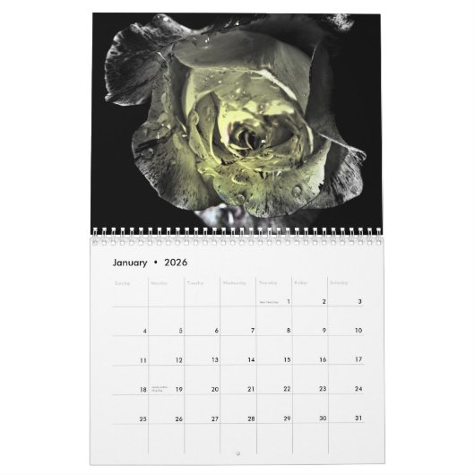 Benutzerdefinierter Kalender 2015-Rose (Jan 2026)