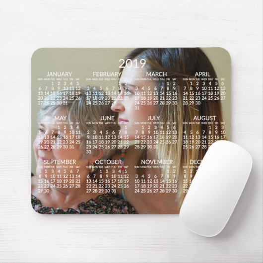 Benutzerdefinierter Kalender 2019 - Mousepads Foto (Mit Mouse)