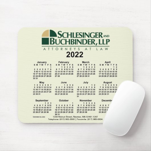 Benutzerdefinierter Kalender 2022 von Janz Mouse P Mousepad (Mit Mouse)