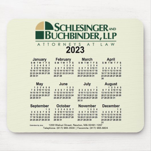 Benutzerdefinierter Kalender 2023 von Janz Mousepad (Vorne)