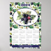 Benutzerdefinierter Kalender 2024 BlackBerry Poster (Vorne)
