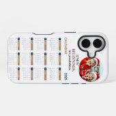 Benutzerdefinierter Kalender 2025 iPhone 16 Hülle (Rückseite (Horizontal))