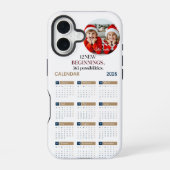 Benutzerdefinierter Kalender 2025 iPhone 16 Hülle (Rückseite)