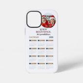 Benutzerdefinierter Kalender 2025 iPhone Hülle (Rückseite)