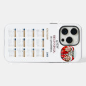 Benutzerdefinierter Kalender 2025 iPhone Hülle (Rückseite (Horizontal))