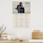 Benutzerdefinierter Kalender 2026 Poster (Küche)
