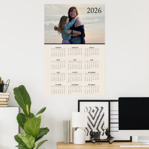 Benutzerdefinierter Kalender 2026 Poster