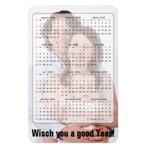 Benutzerdefinierter Kalender + eigenes Foto / Hint Magnet