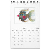 Benutzerdefinierter Kalender: Fantasy Fish Kalender (Mär 2026)