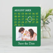Benutzerdefinierter Kalender + Foto, Backgr, Text Save The Date (Stehend Vorderseite)
