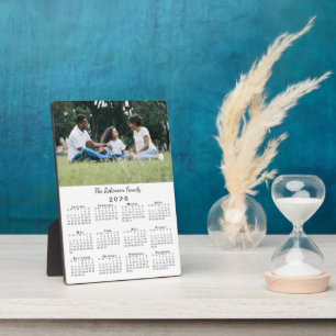 Benutzerdefinierter Kalender für 2026 mit Foto und Fotoplatte