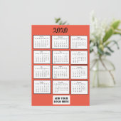 Benutzerdefinierter Kalender für Firmenlogo 2020 M Einladung (Stehend Vorderseite)