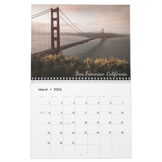 Benutzerdefinierter Kalender für Fotos (Mär 2026)