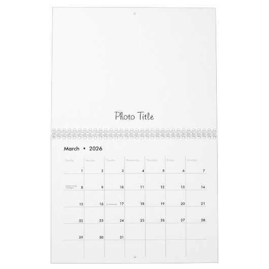 Benutzerdefinierter Kalender Hinzufügen von Bild u (Mär 2026)