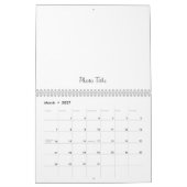 Benutzerdefinierter Kalender Hinzufügen von Bild u (Mär 2027)