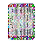 Benutzerdefinierter Kalender + Ihr eigenes Foto / Magnet (Vertikal)