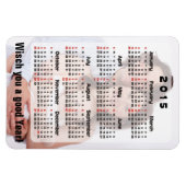 Benutzerdefinierter Kalender + Ihr eigenes Foto /  Magnet (Horizontal)
