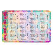 Benutzerdefinierter Kalender + Ihr eigenes Foto / Magnet (Horizontal)