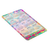 Benutzerdefinierter Kalender + Ihr eigenes Foto /  Magnet (Rechte Seite)