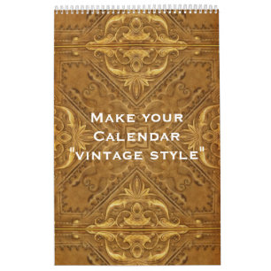 Benutzerdefinierter Kalender "VINTAGER STIL" + Ihr