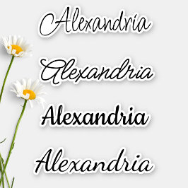 Benutzerdefinierter Kallionsname Wasserdicht Aufkleber