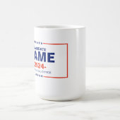 Benutzerdefinierter Kandidatenname Kaffeetasse (Mittel)