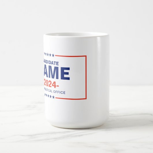Benutzerdefinierter Kandidatenname Kaffeetasse (Mittel)