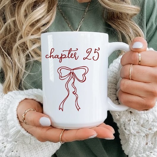 Benutzerdefinierter Kapitel 25 Becher, Geburtstags Kaffeetasse