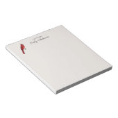 Benutzerdefinierter Kardinal Notizblock (angewinkelt)