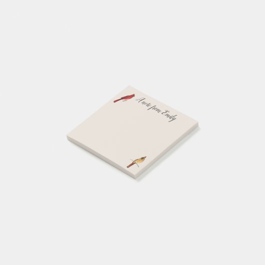 Benutzerdefinierter Kardinal Post-it Klebezettel (angewinkelt)