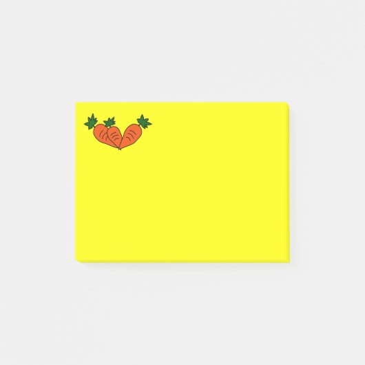 Benutzerdefinierter Karottennachweis Post-it Klebezettel (Vorderseite)