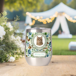 Benutzerdefinierter Katzenfoto- und Namens-Tumbler