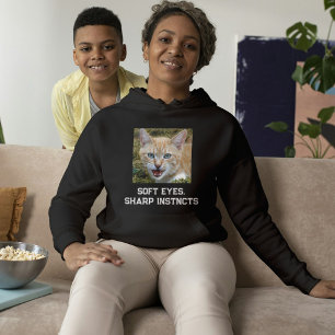 Benutzerdefinierter Katzenliebhaber Schwarz-Weiß-Z Hoodie