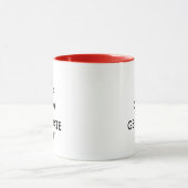 Benutzerdefinierter Keep Calm Kaffeetassen-Textgen Tasse (Zentrum)