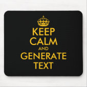 Benutzerdefinierter Keep-Calm-Mauspad-Druckgenerat Mousepad (Vorne)