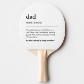 Benutzerdefinierter Kids-Vater: Schwarz und Weiß Tischtennis Schläger (Vorderseite)