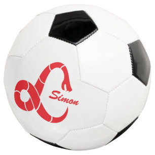 Benutzerdefinierter Kinderfußball mit rotem Vipern Fußball