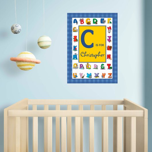Benutzerdefinierter Kindername / Alphabet Poster