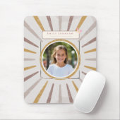 Benutzerdefinierter Kindername & Foto Farbige Mousepad (Mit Mouse)