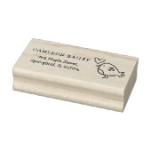Benutzerdefinierter Kindername & Rücksendeadresse Gummistempel (Stempel)