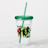Benutzerdefinierter Kindersoccer Acryltrinkbecher (Rückseite)