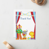 Benutzerdefinierter Kinderzirkus Dankeschön Karte (Vorderseite/Rückseite Beispiel)