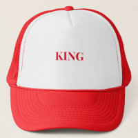 Benutzerdefinierter King-Textname Weiß und Red Col